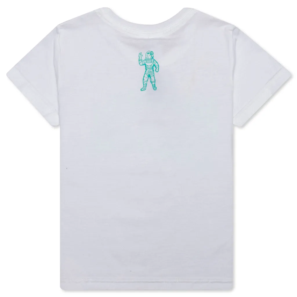 Kids White Arch Logo Short Sleeve Tee