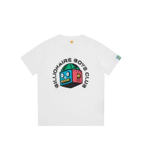 Children's Robot Logo T-Shirt in White