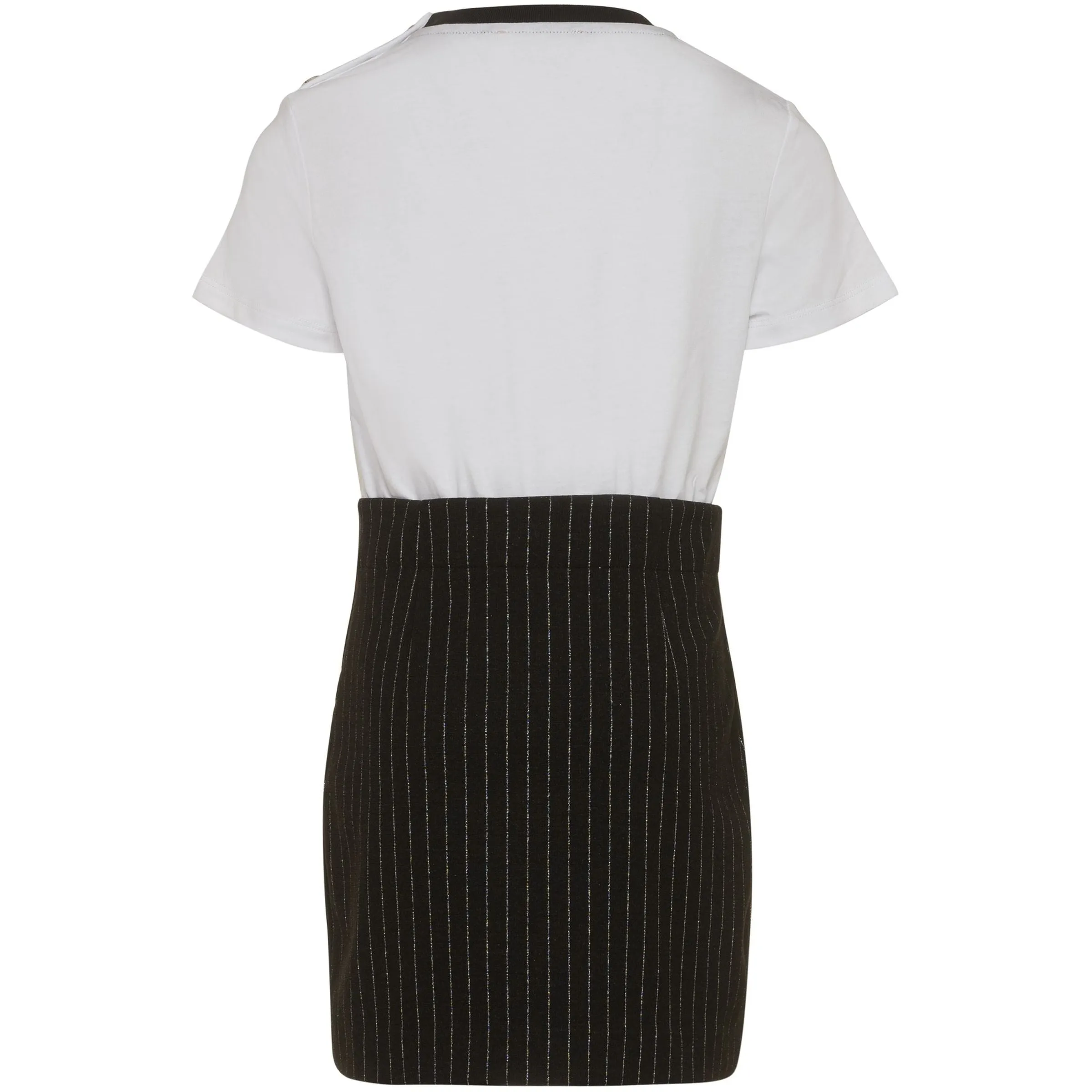 Dress with Black & White Logo Details