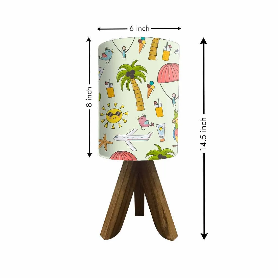 Wooden Led Lamp For Kids -Summer Collection