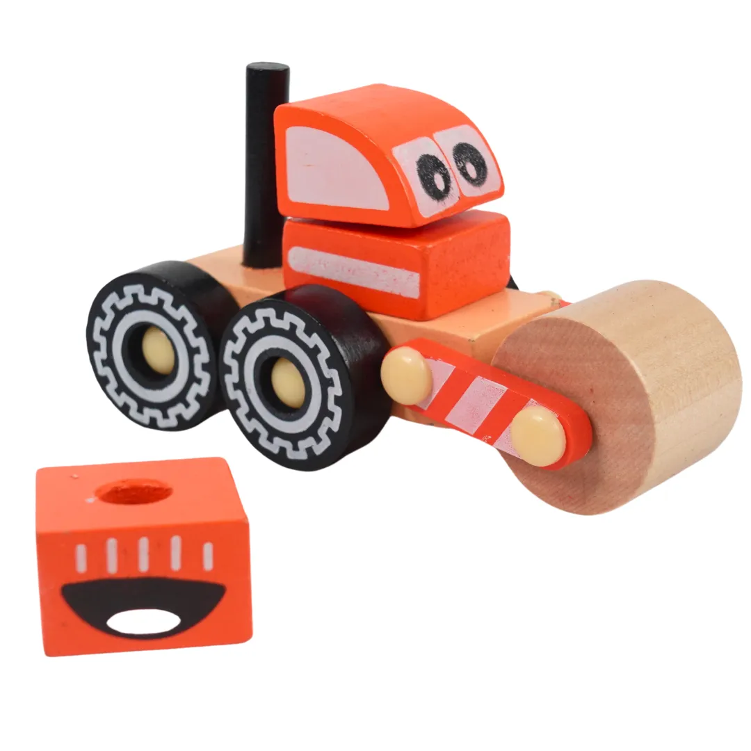 Wooden Kids Bulldozer Toy