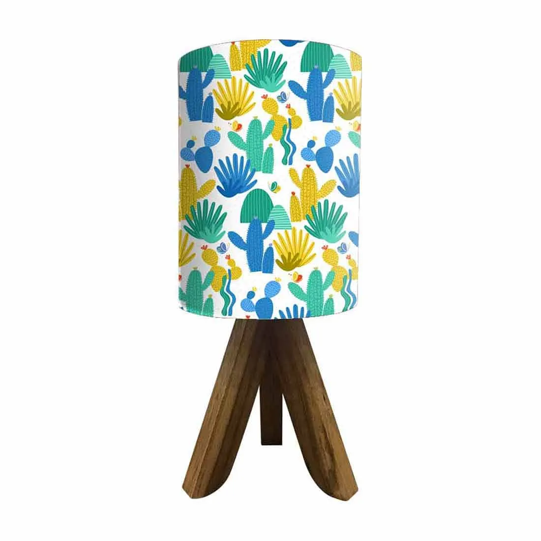 Wooden Study Table Lamp For Kids -Cactus