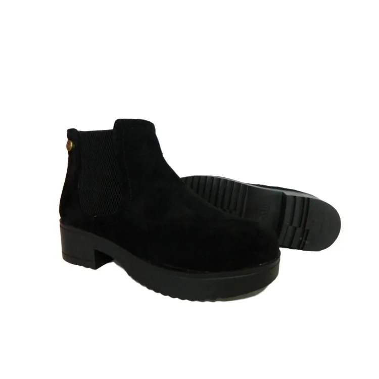 XTI Kids 57372 Black Suede Girl Boots