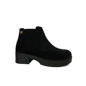 XTI Kids 57372 Black Suede Girl Boots