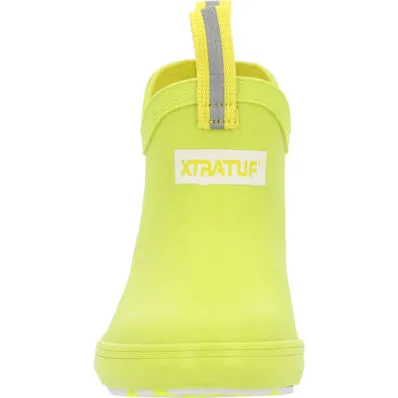 XTRATUF BIG KIDS ANKLE DECK BOOT NEON YELLOW XKAB800Y