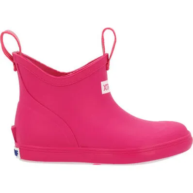 XTRATUF LITTLE KIDS ANKLE DECK BOOT NEON PINK  XKAB451C