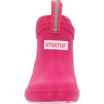 XTRATUF LITTLE KIDS ANKLE DECK BOOT NEON PINK  XKAB451C