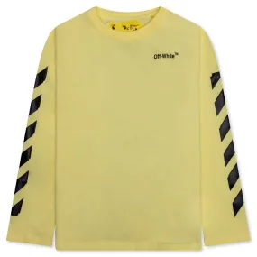 Kids Rubber Arrow Long Sleeve Tee - Yellow and Black