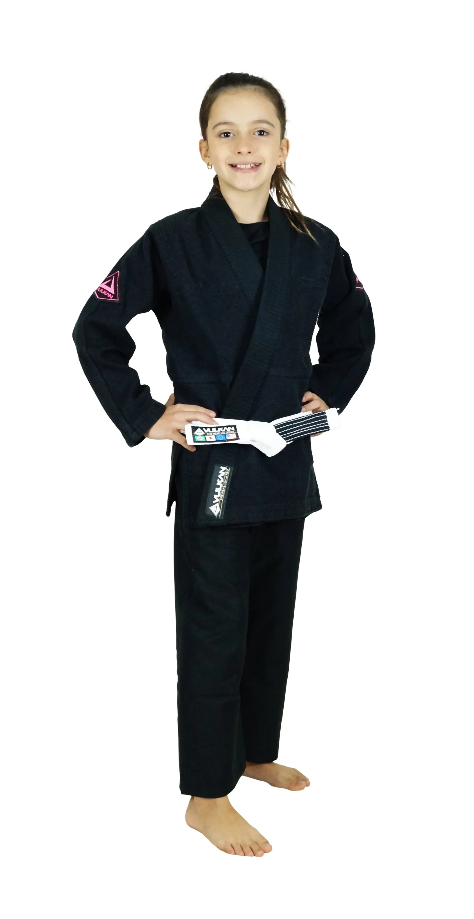 Black Girls Pro Evolution Jiu-Jitsu Gi for Kids