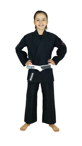 Black Girls Pro Evolution Jiu-Jitsu Gi for Kids