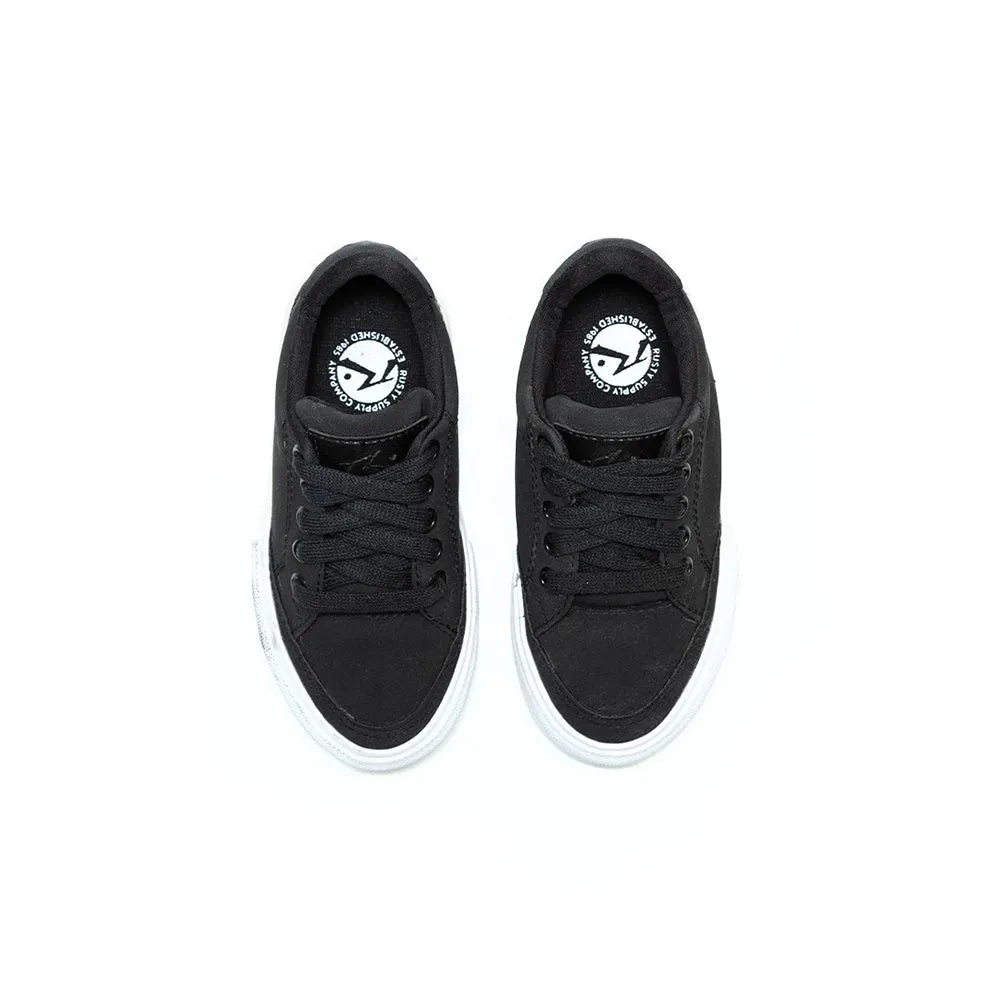 Rusty Toshi Coal Black Kids Sneakers