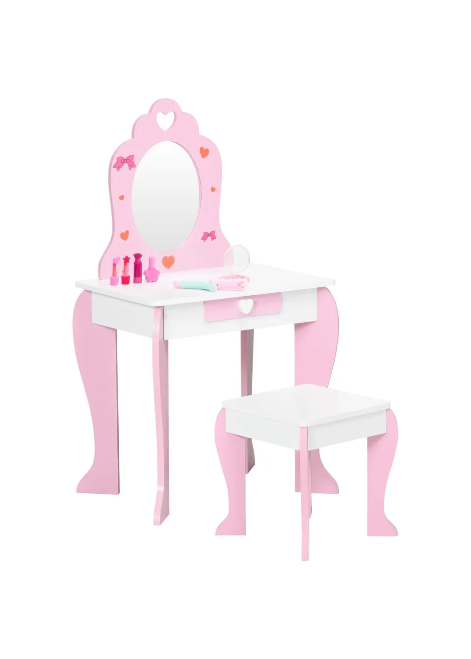 ZONEKIZ Kids Pink Vanity Set